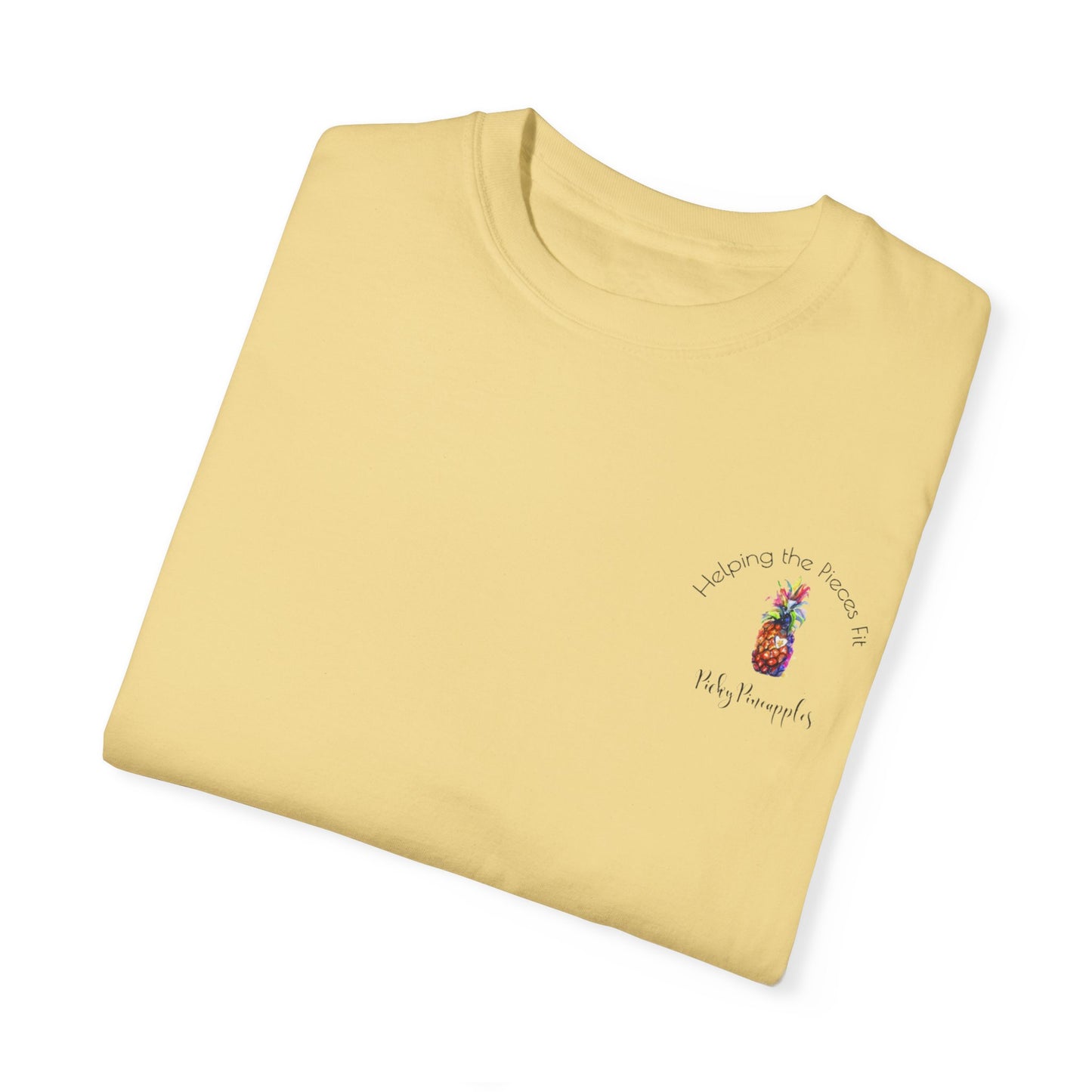 PickyPineapples Logo'd Unisex Soft Cotton Dyed T-shirt