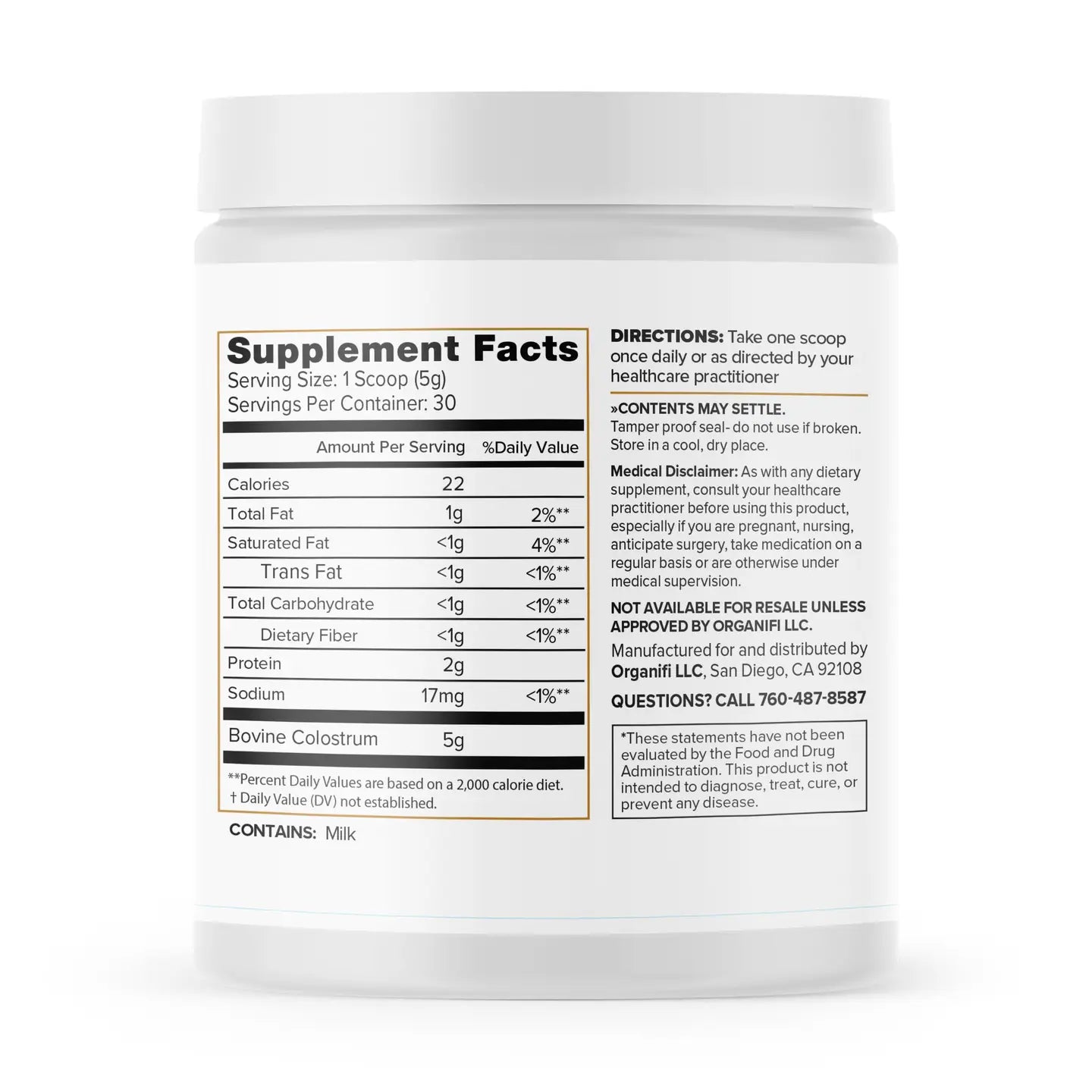 Organifi Colostrum