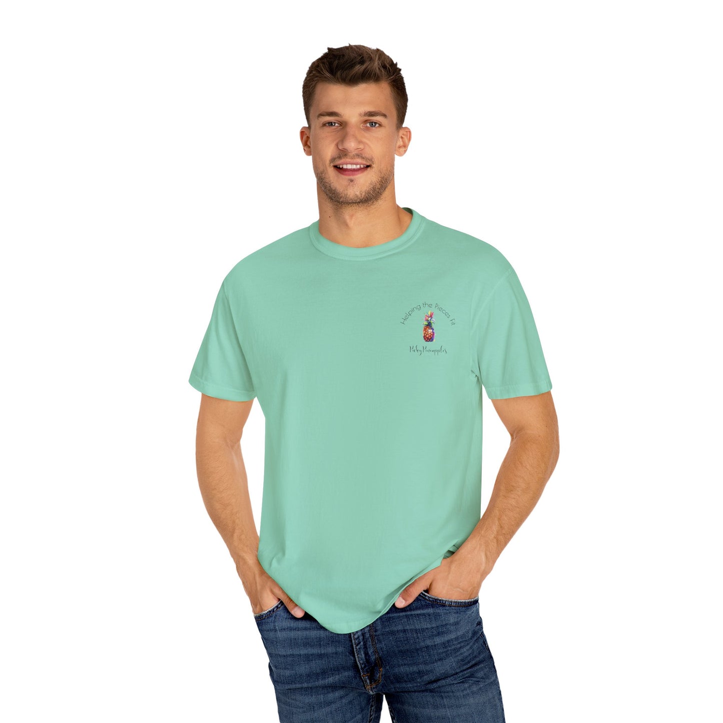 PickyPineapples Logo'd Unisex Soft Cotton Dyed T-shirt