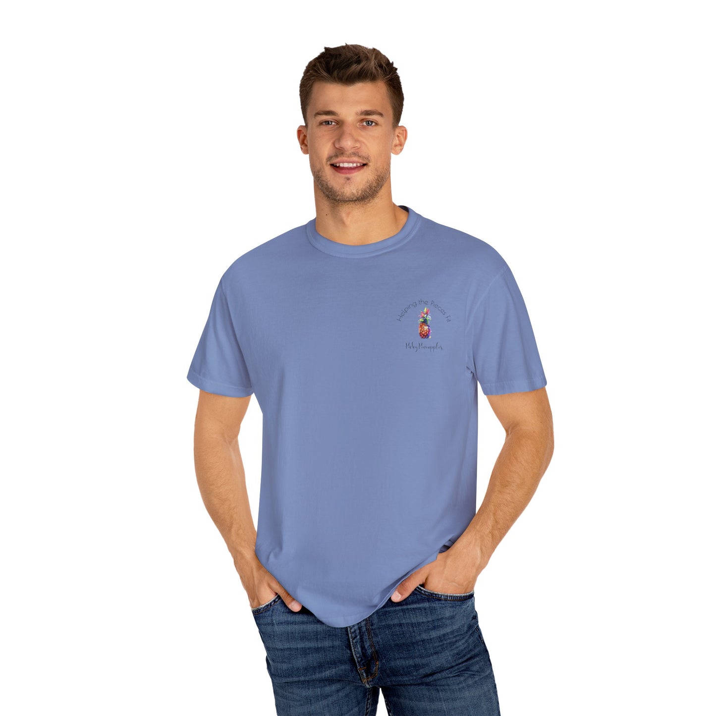 PickyPineapples Logo'd Unisex Soft Cotton Dyed T-shirt