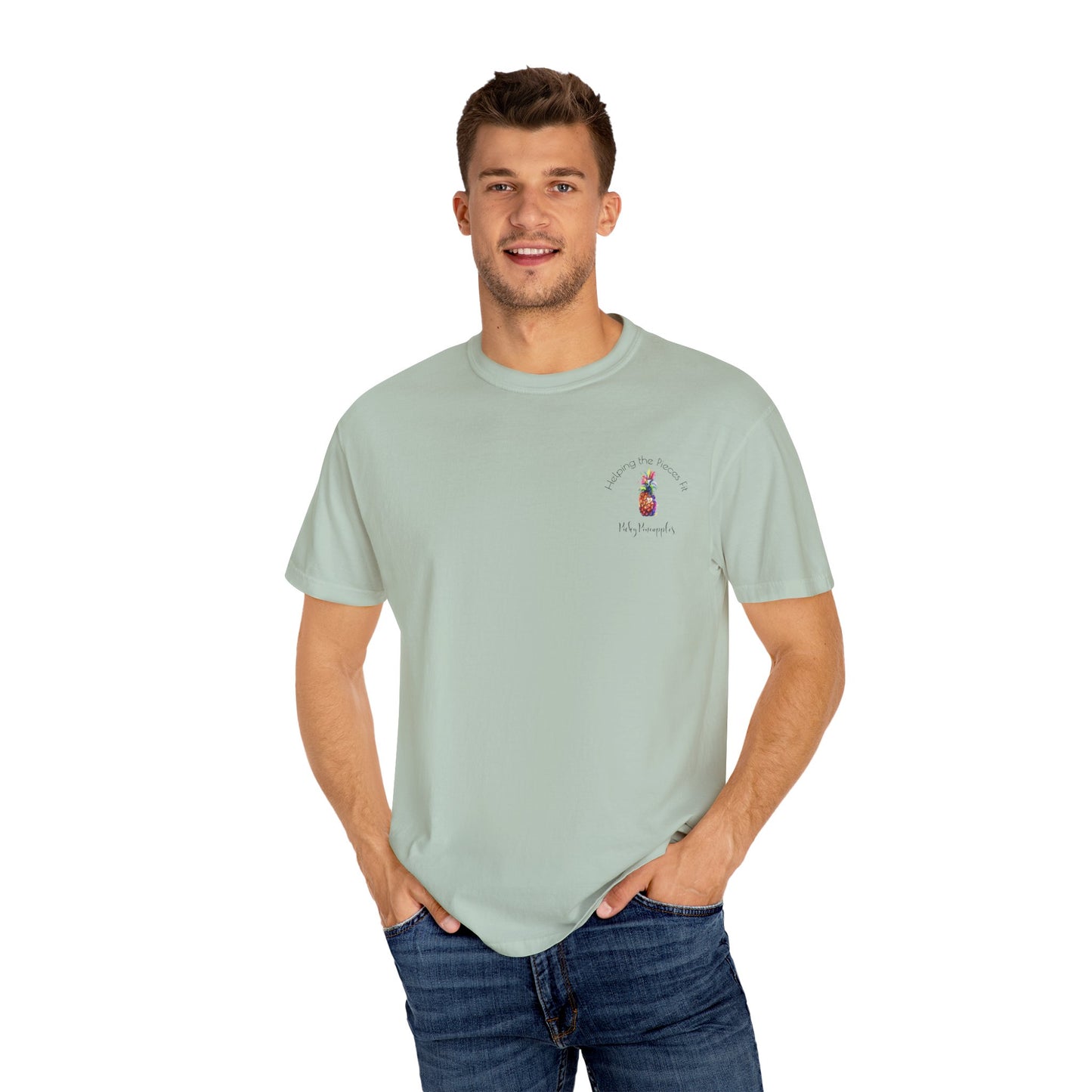 PickyPineapples Logo'd Unisex Soft Cotton Dyed T-shirt