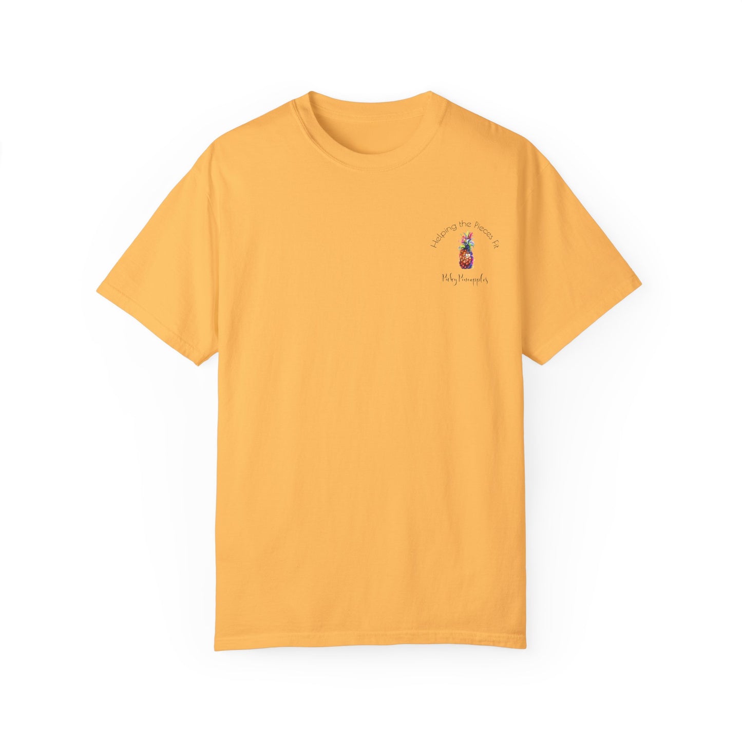 PickyPineapples Logo'd Unisex Soft Cotton Dyed T-shirt