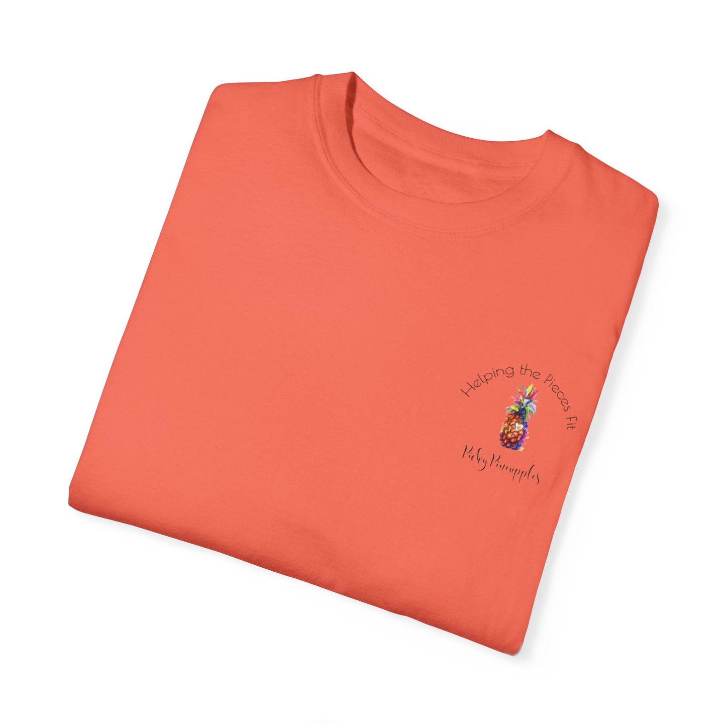PickyPineapples Logo'd Unisex Soft Cotton Dyed T-shirt