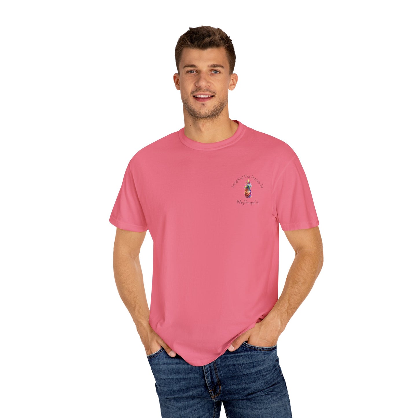 PickyPineapples Logo'd Unisex Soft Cotton Dyed T-shirt