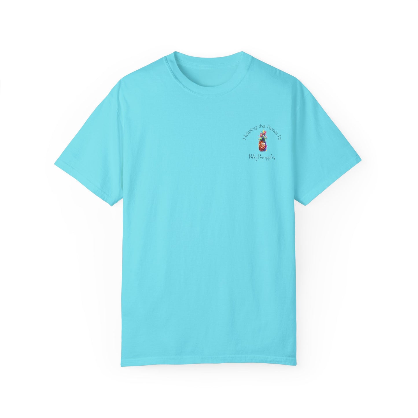 PickyPineapples Logo'd Unisex Soft Cotton Dyed T-shirt