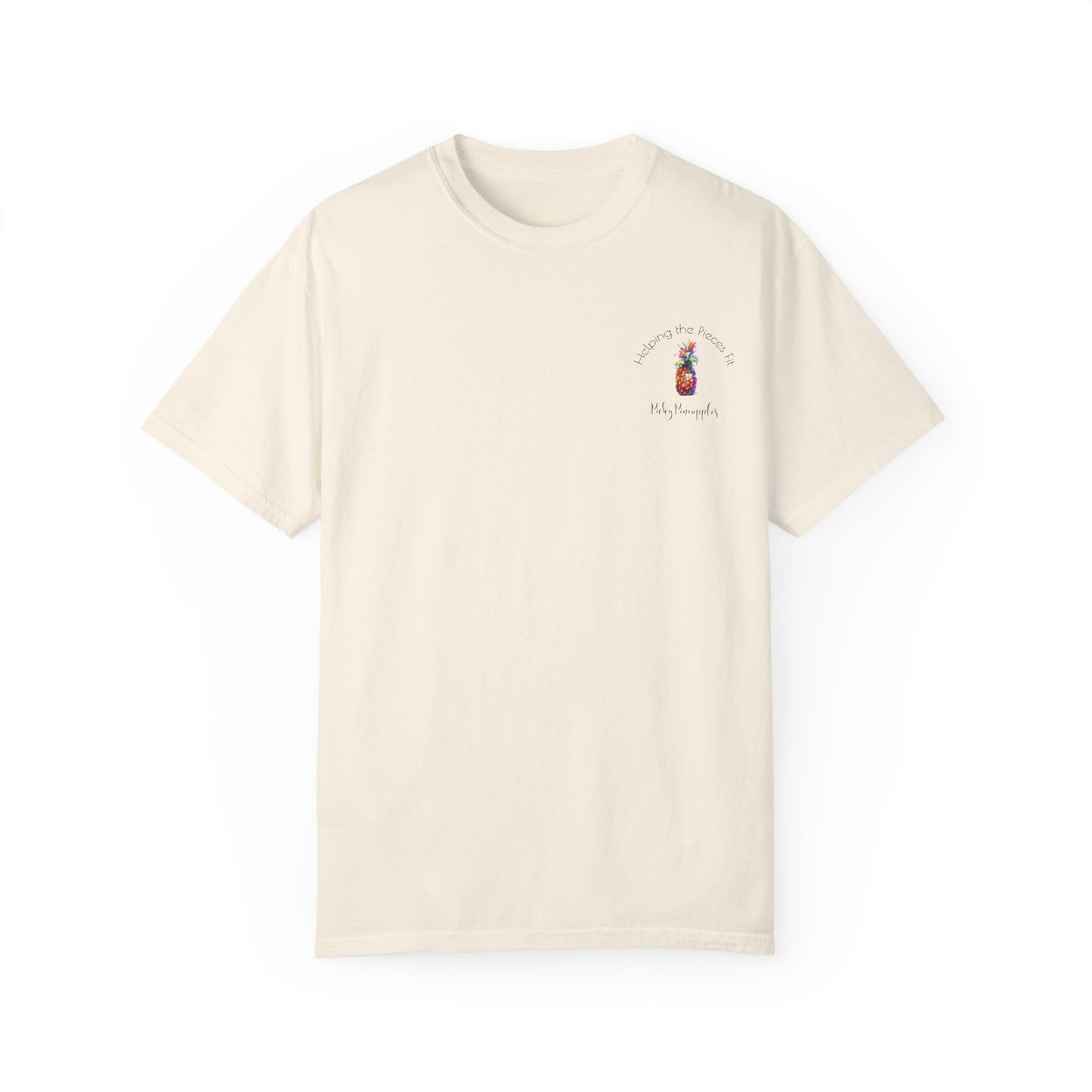 PickyPineapples Logo'd Unisex Soft Cotton Dyed T-shirt