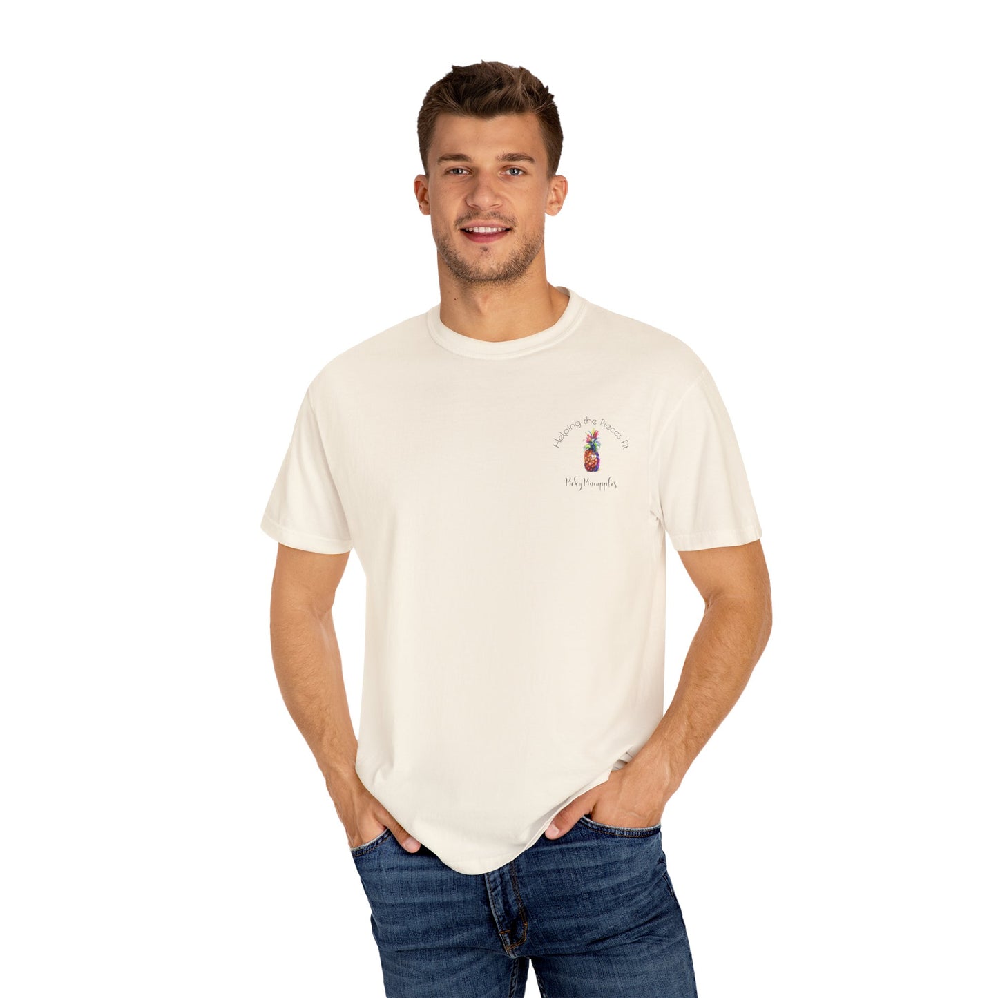 PickyPineapples Logo'd Unisex Soft Cotton Dyed T-shirt