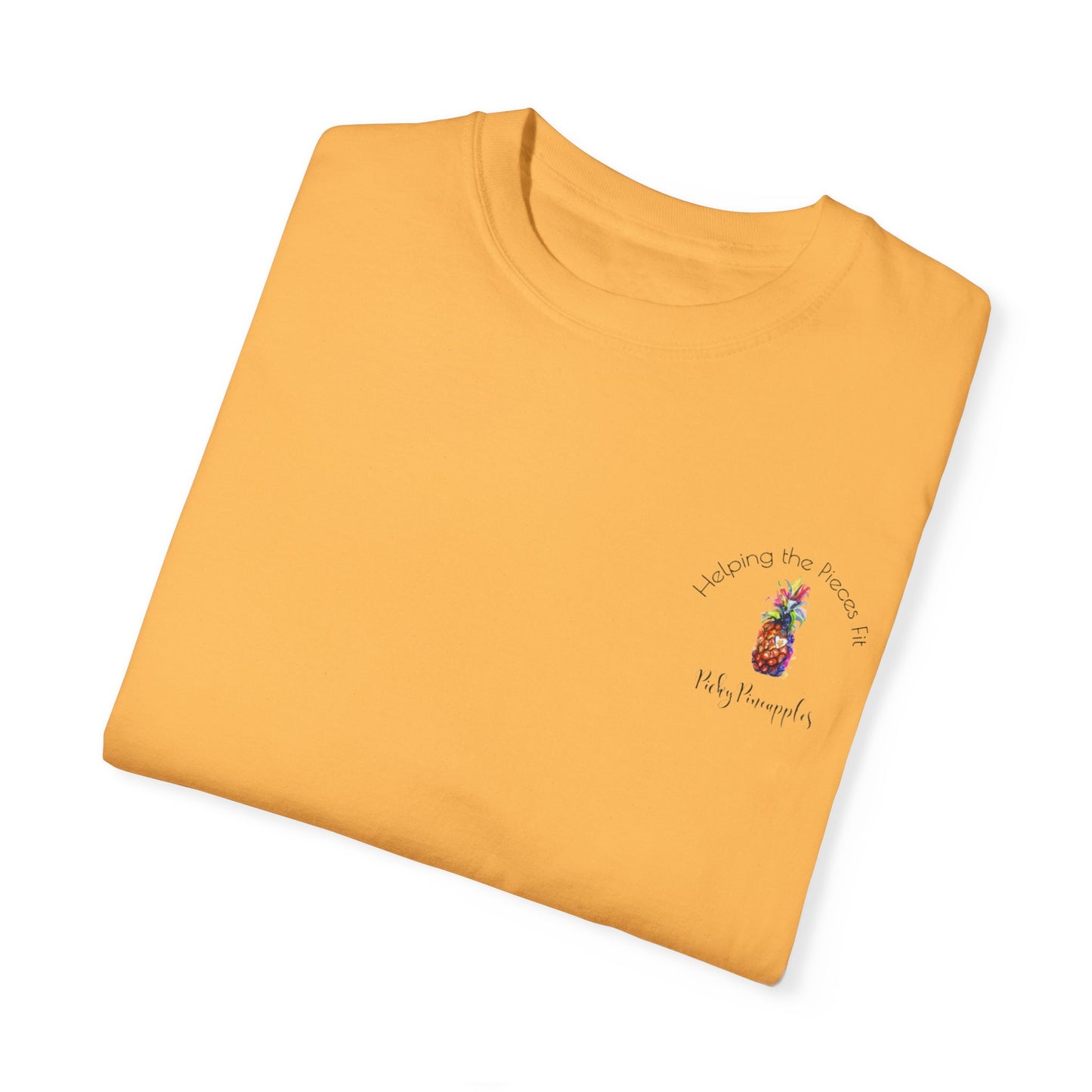 PickyPineapples Logo'd Unisex Soft Cotton Dyed T-shirt