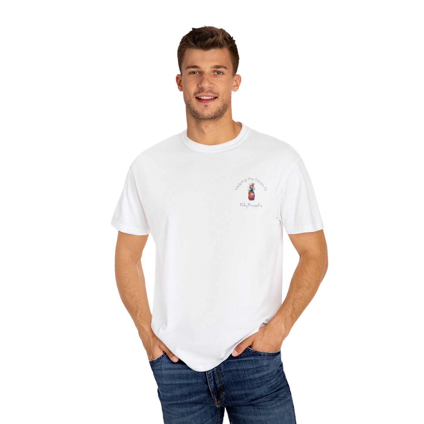 PickyPineapples Logo'd Unisex Soft Cotton Dyed T-shirt