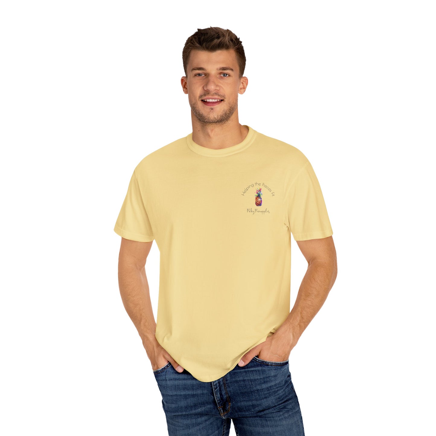 PickyPineapples Logo'd Unisex Soft Cotton Dyed T-shirt