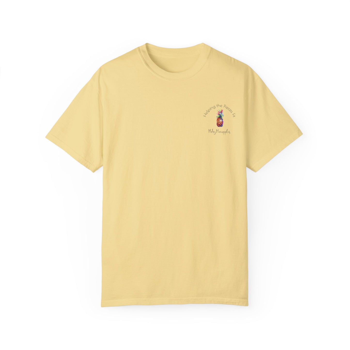 PickyPineapples Logo'd Unisex Soft Cotton Dyed T-shirt