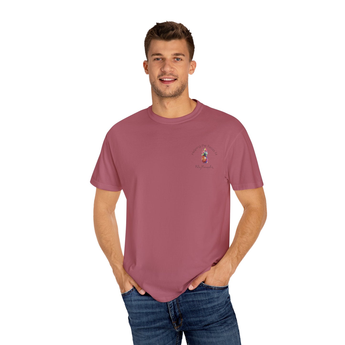 PickyPineapples Logo'd Unisex Soft Cotton Dyed T-shirt