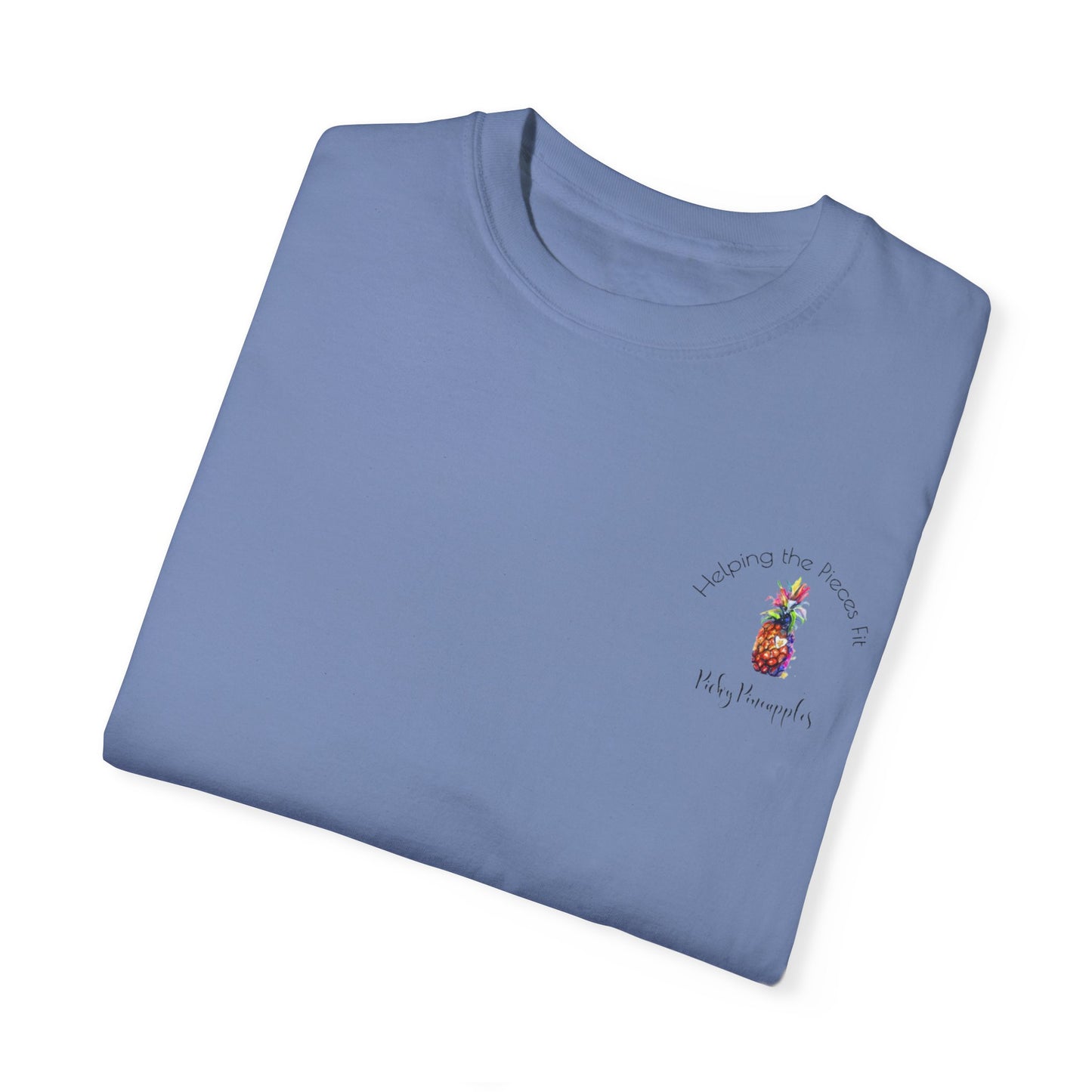 PickyPineapples Logo'd Unisex Soft Cotton Dyed T-shirt