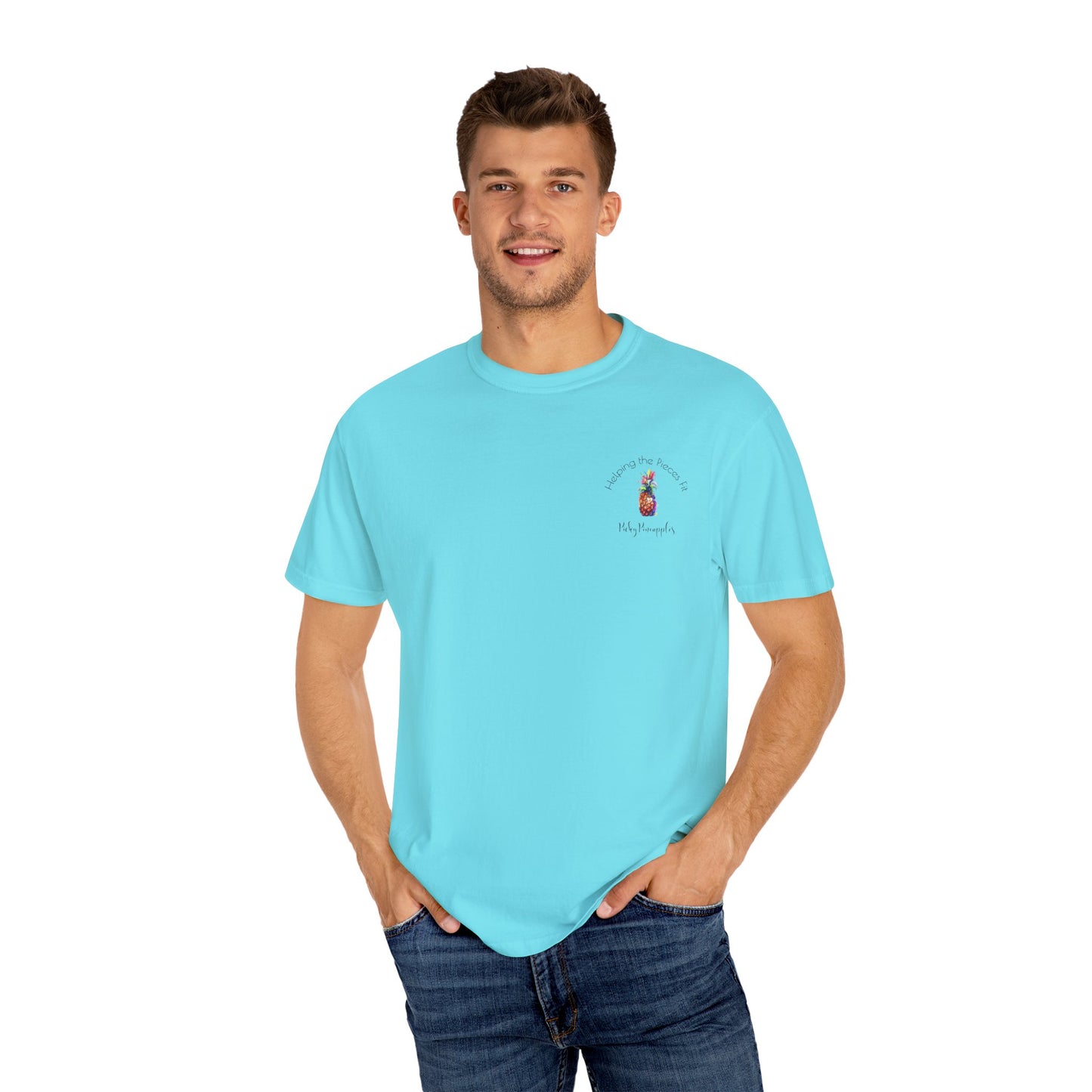 PickyPineapples Logo'd Unisex Soft Cotton Dyed T-shirt