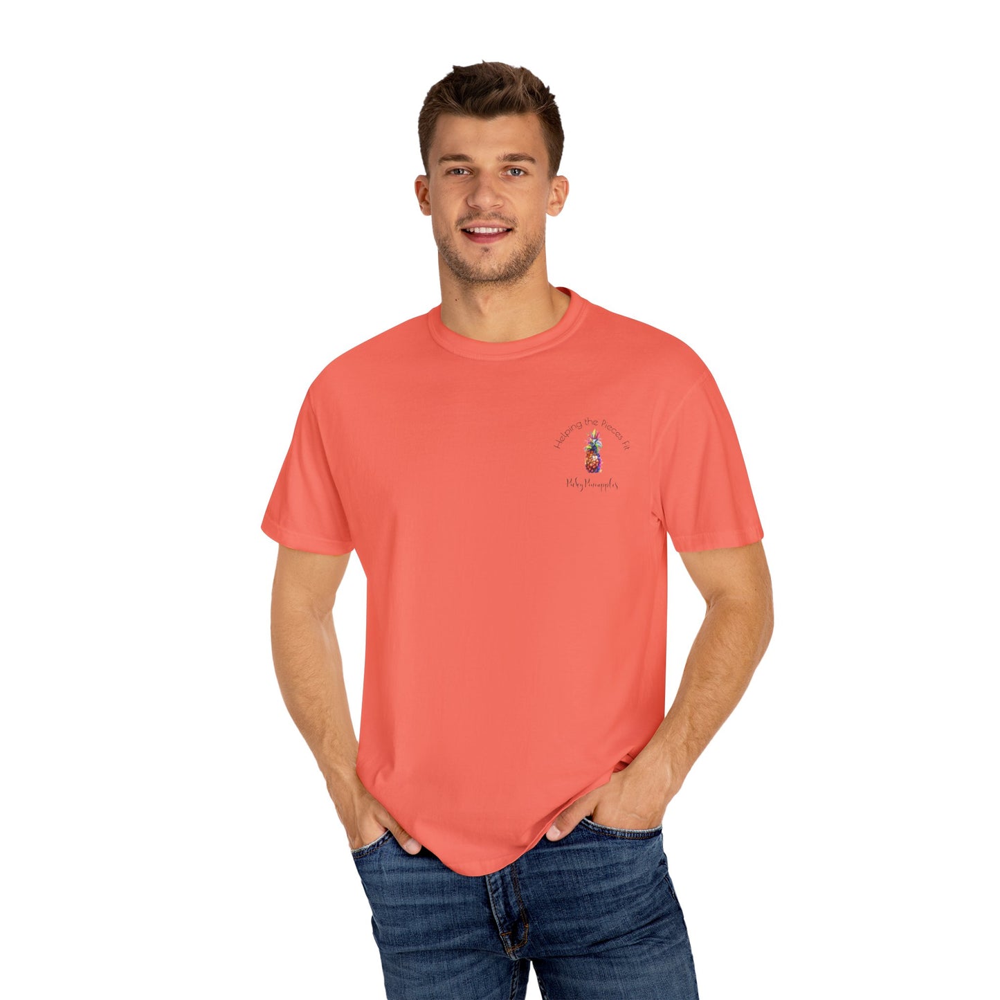 PickyPineapples Logo'd Unisex Soft Cotton Dyed T-shirt