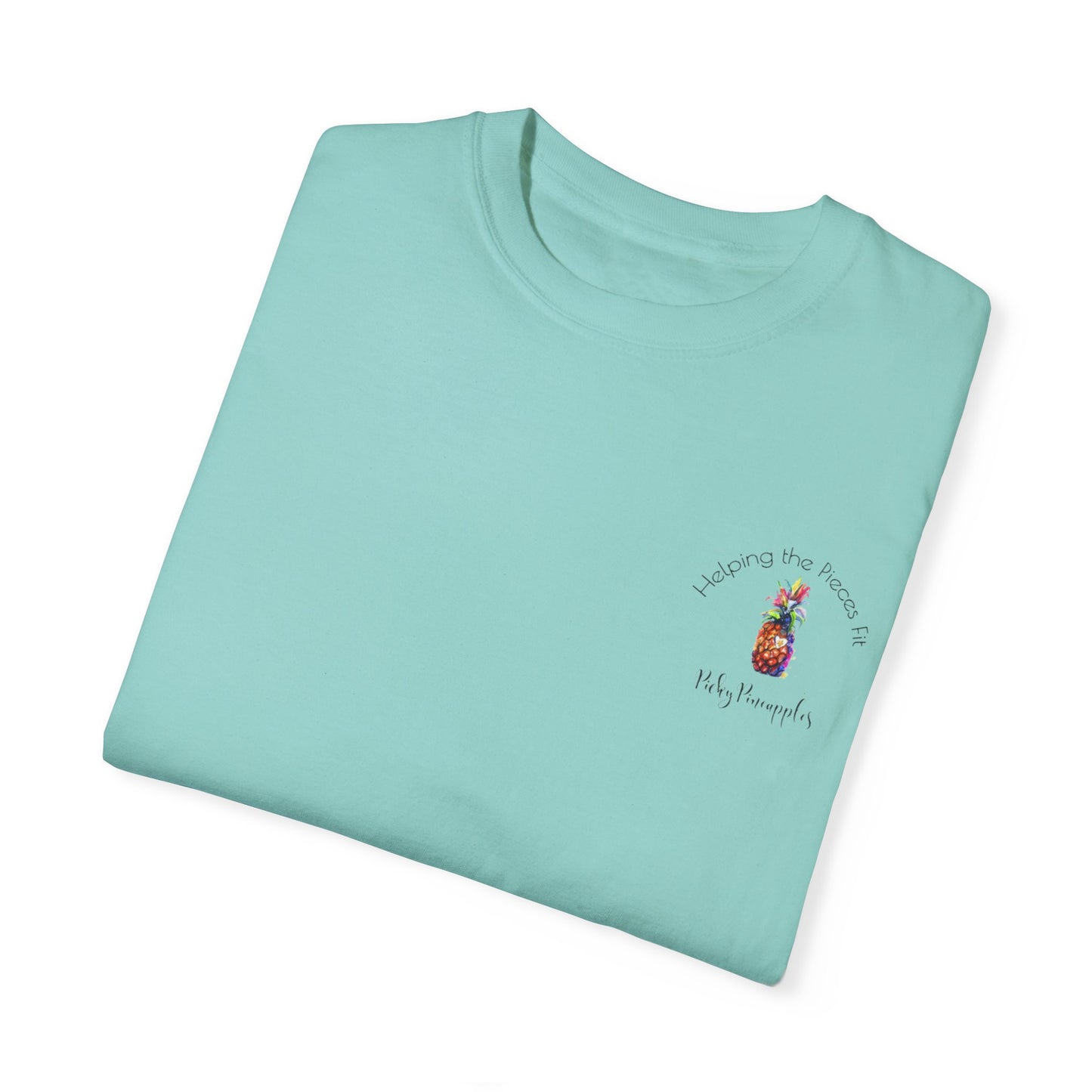 PickyPineapples Logo'd Unisex Soft Cotton Dyed T-shirt