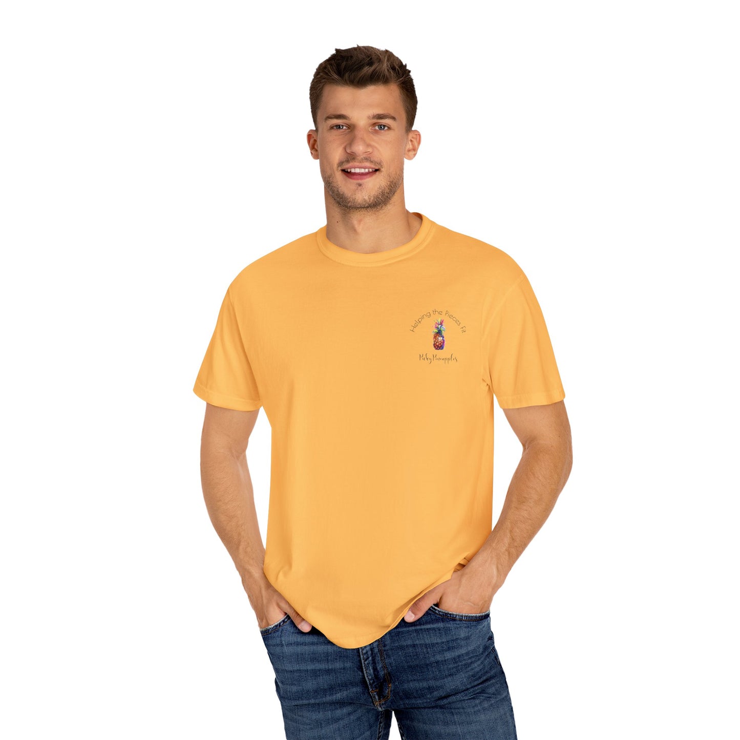 PickyPineapples Logo'd Unisex Soft Cotton Dyed T-shirt