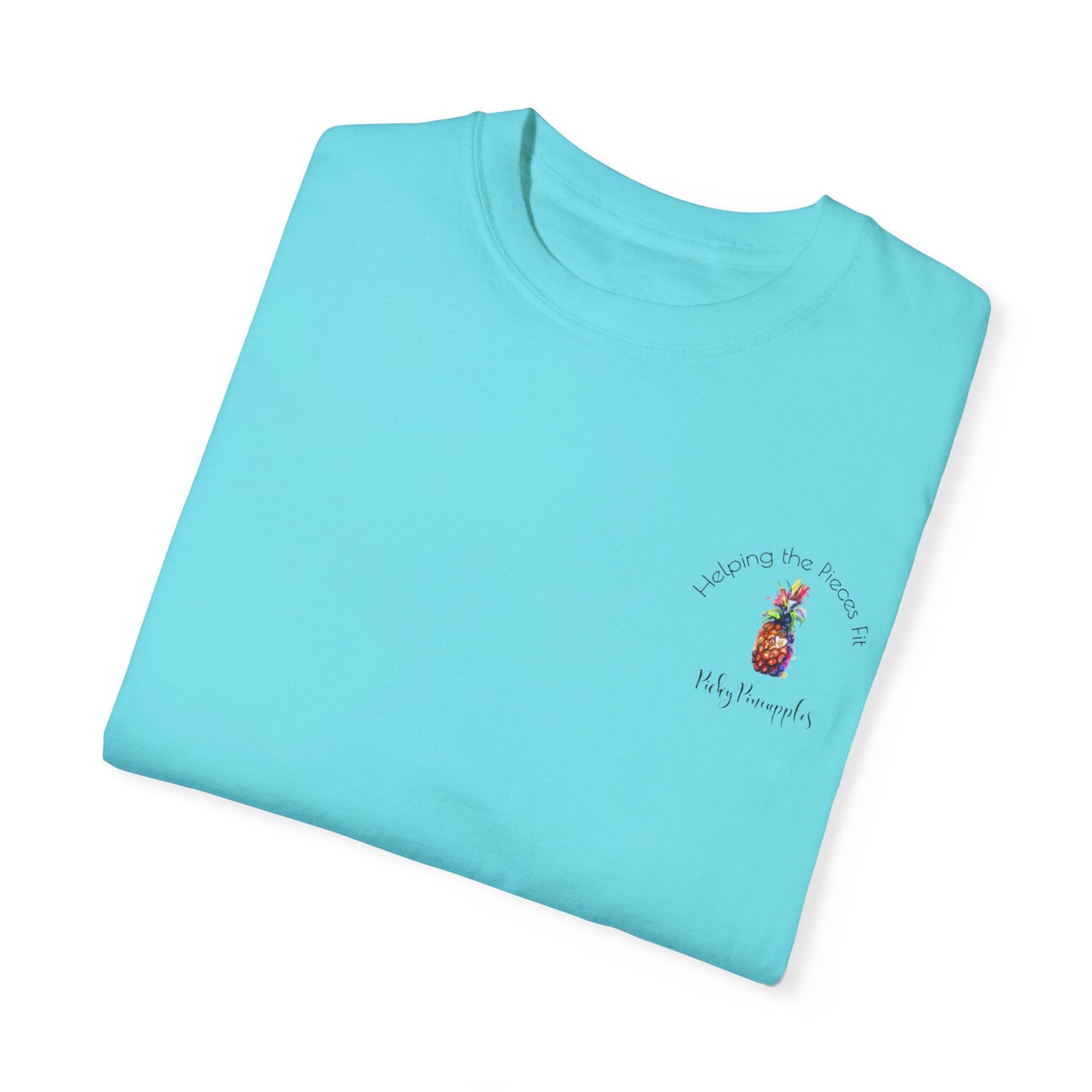 PickyPineapples Logo'd Unisex Soft Cotton Dyed T-shirt