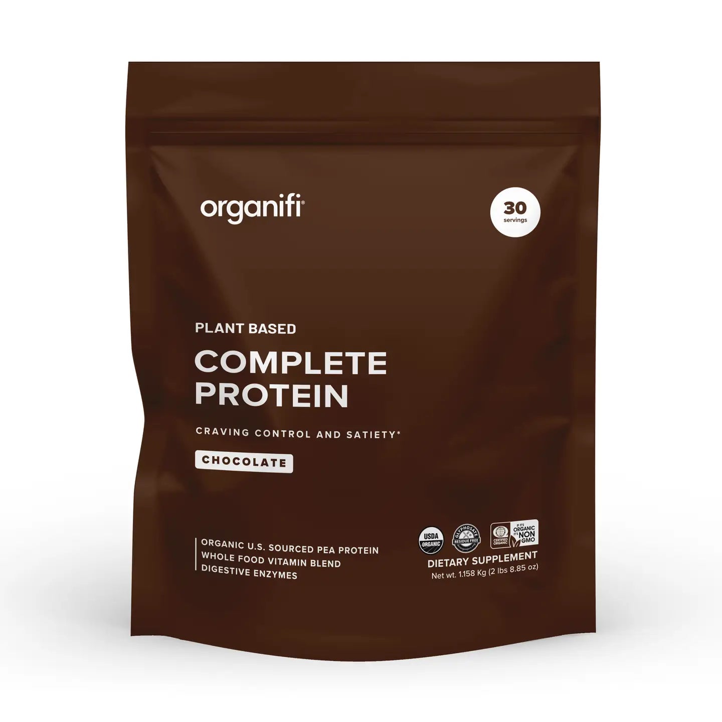 organifi - Chocolate Protein - Organic, Plant Based + Digestive Enzymes